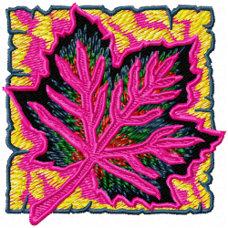 Leaves Embroidery Design 6